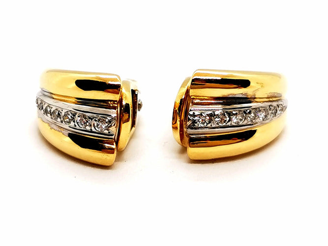 Boucles d'oreilles Boucles d'oreilles Clips Or jaune Diamant 58 Facettes 1126564CN