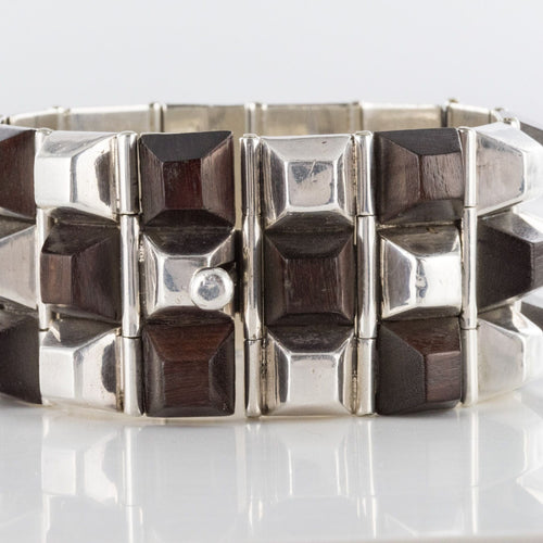 Bracelet Bracelet argent et bois de rose 58 Facettes 20-019
