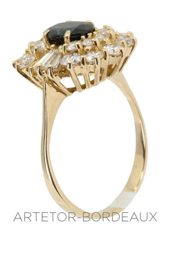 Bague 56 Bague saphir et diamants 58 Facettes 33621