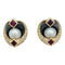 Boucles d'oreilles Boucles d'oreilles Marina B., hématite, rubis, perles et diamants. 58 Facettes 28581