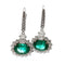 Boucles d'oreilles Boucles d'oreilles en blanc, émeraudes et diamants 58 Facettes 30397