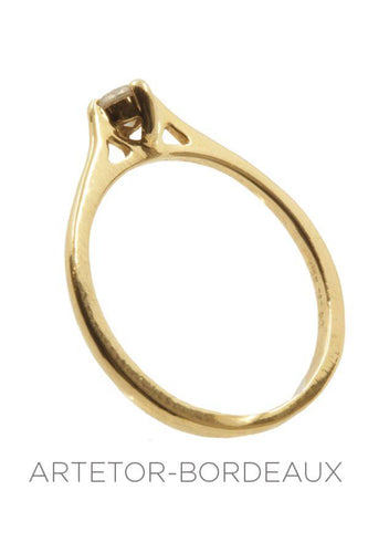 Bague 55 Solitaire moderne 0.20 carat 58 Facettes 21551