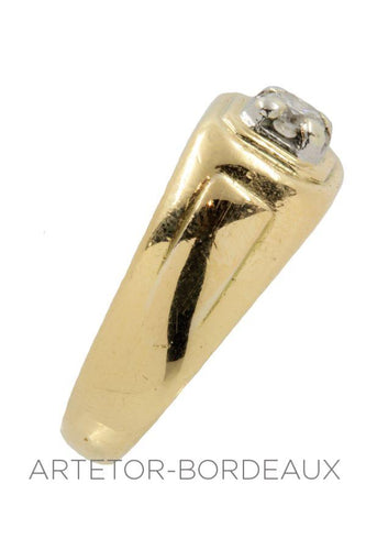 Bague 60 Chevalière diamant 58 Facettes 21701