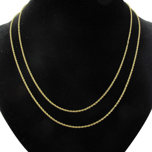 Collier Sautoir ancien maille torsadée 58 Facettes 16-150