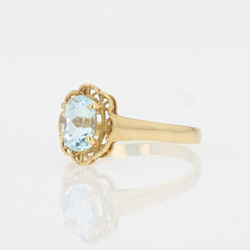 Bague 53 Bague topaze et or ajouré 58 Facettes 21-217A-53