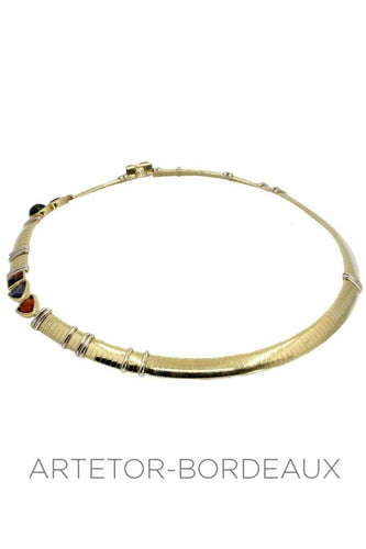 Collier Collier de pierres fines maille oméga 58 Facettes 31241