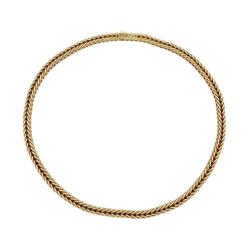Collier Collier Hermès en or jaune, maille colonne. 58 Facettes 27453
