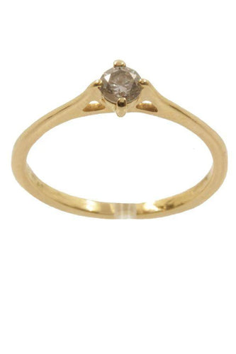 Bague 55 Solitaire moderne 0.20 carat 58 Facettes 21551