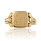 Bague 59 Chevalière ancienne or gravée 58 Facettes 20-244-55