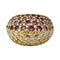 Bague 51 Bague Poiray en or jaune pavée de diamants et saphirs roses. 58 Facettes 29851