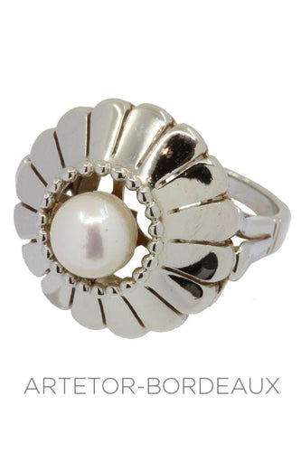 Bague 49 Bague perle vintage 58 Facettes 32151