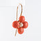 Boucles d'oreilles Boucles d'oreilles dormeuses trèfles de corail et perles fines 58 Facettes 19-381