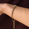 Bracelet Bracelet ancien ligne motif floral serti de diamants 58 Facettes 19-053