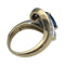 Bague 52 Bague Tourbillon en or jaune et blanc, saphir et diamants. 58 Facettes 28146