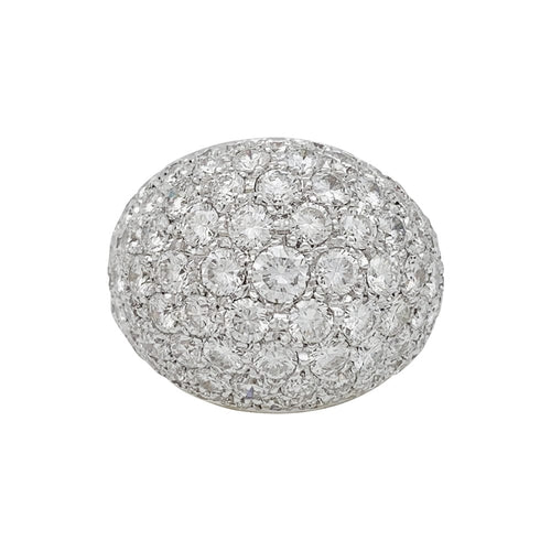 Bague 52 Bague dôme deux ors, diamants. 58 Facettes 29960