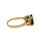 Bague 56.5 Bague en or jaune émeraude et diamants. 58 Facettes 30213