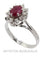 Bague 57 Bague marguerite rubis 58 Facettes 33961