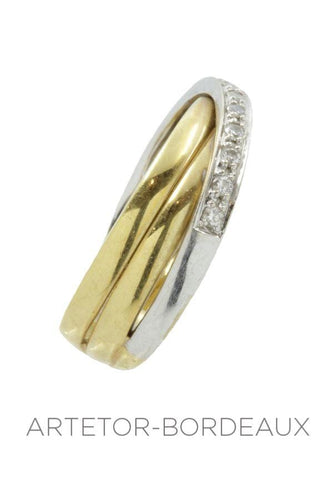 Bague 52 Bague diamants moderne 58 Facettes 2071