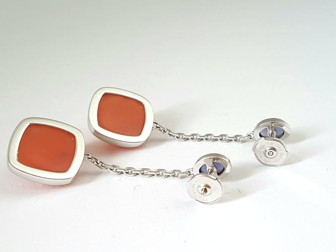 Boucles d'oreilles Boucles d'oreilles Or blanc Agate 58 Facettes 06114CD