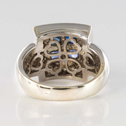 Bague 54 Bague 4 saphirs et diamants 58 Facettes 11-161-7280381-54