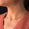 Collier Chaîne double en or maille gourmette et batonnets 58 Facettes 20-041B