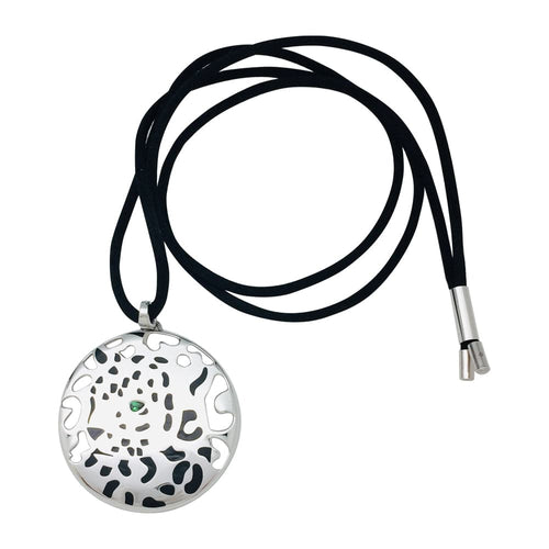 Pendentif Pendentif Cartier "Panthère" en or blanc, émail et tsavorite. 58 Facettes 29263