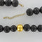 Collier Collier perles facettées en ébène et feuilles d'or 58 Facettes EBEC2