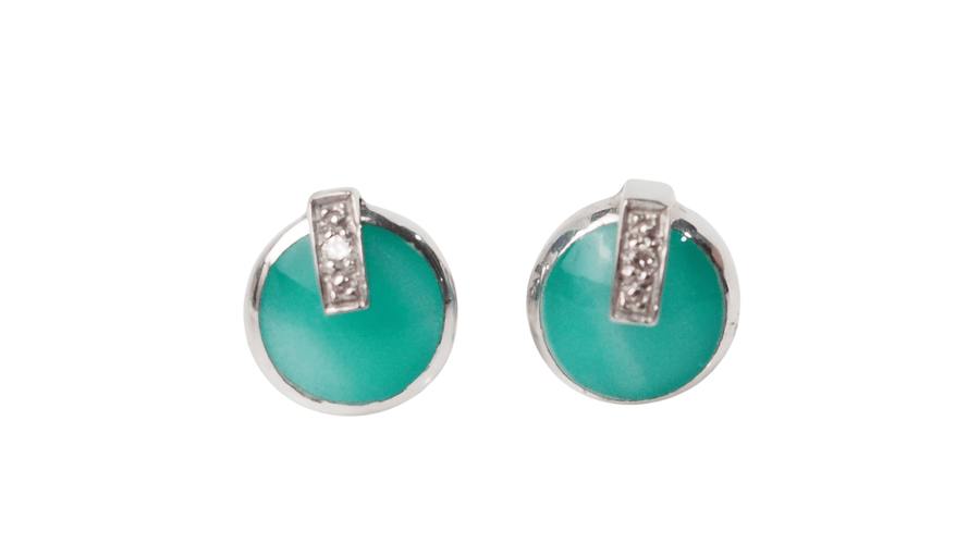 Boucles d'oreilles CLOZEAU - Boucles d'oreilles Or Résine bleu 58 Facettes clozeau