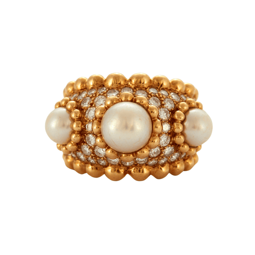 Bague 53 CHANEL – Bague Baroque Perles 58 Facettes