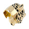 Bague 64 Bague Cartier modèle "Panthère" en or jaune, péridots, laque, onyx. 58 Facettes 29819-1