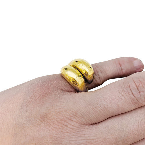 Bague 46 Bague Lalaounis Toi & Moi en or jaune. 58 Facettes 30157-1