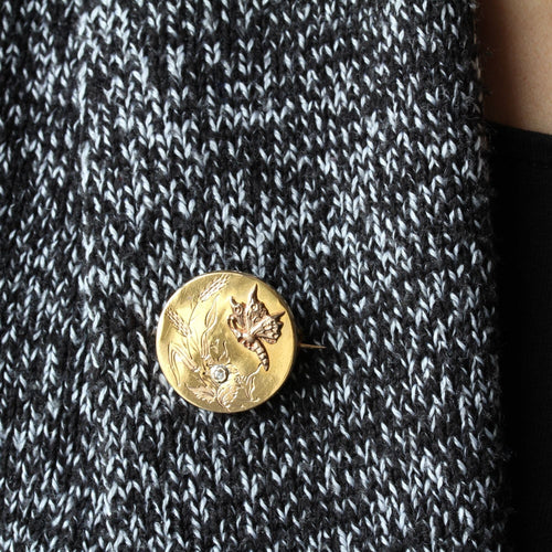 Broche Broche ancienne de col papillon et son diamant 58 Facettes 20-118