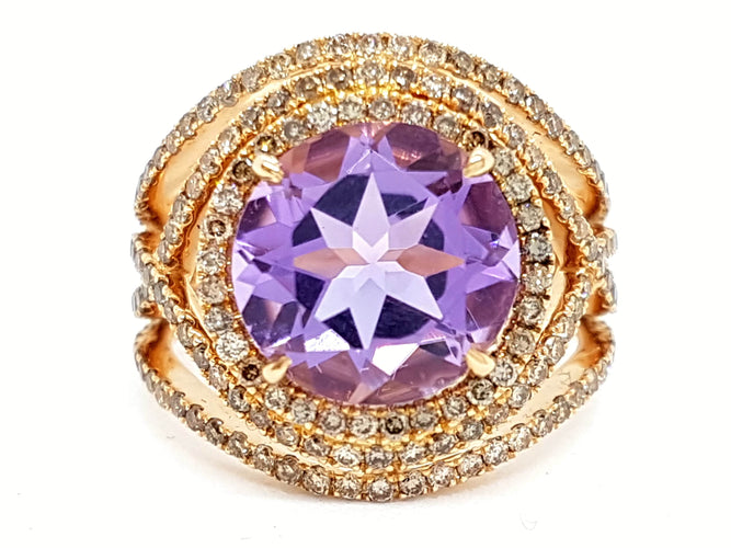 Bague 52 Etername Bague Eternelle Or jaune Améthyste 58 Facettes 06149CD