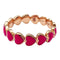 Bague 49 Bague Poiray, "Coeurs Perlés", or rose, laque rose. 58 Facettes 30336