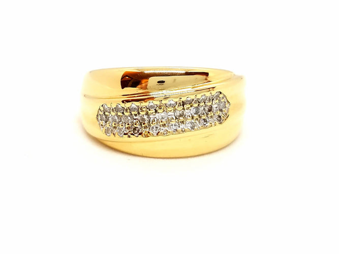 Bague 56 Bague Or jaune Diamant 58 Facettes 718702CN
