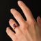 Bague 52 Bague tourmaline et feuilles d'or 58 Facettes 17-058B-52