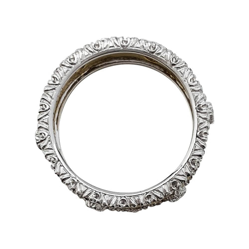 Bague 52 Alliance Buccellati 2 ors 750/000, modèle "Fusi", diamants. 58 Facettes 30247
