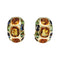 Boucles d'oreilles Boucles d'oreilles Chanel, modèle "Coco", or jaunes et pierres fines. 58 Facettes 28119