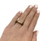 Bague 51 Bague Van Cleef et Arpels "Philippine" en or jaune, oeil de tigre et diamants. 58 Facettes 30045
