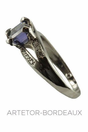Bague 53 Bague tanzanite et diamants 58 Facettes 20061