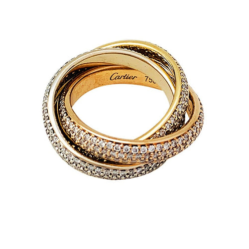 Bague 50 Bague Cartier "Trinty" 3 ors, diamants. 58 Facettes 30452