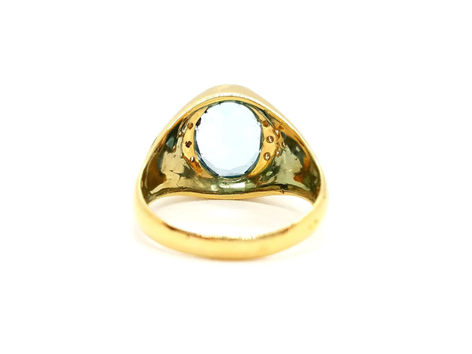 Bague 57 Bague Or jaune Topaze 58 Facettes 750307CN