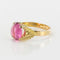 Bague 52 Bague tourmaline et feuilles d'or 58 Facettes 17-058B-52