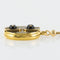 Collier Collier ancien médaillon et coulants émaillés et diamants 58 Facettes 18-357