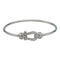 Bracelet Bracelet Fred "Force 10" moyen modèle en or blanc et diamants. 58 Facettes 29902