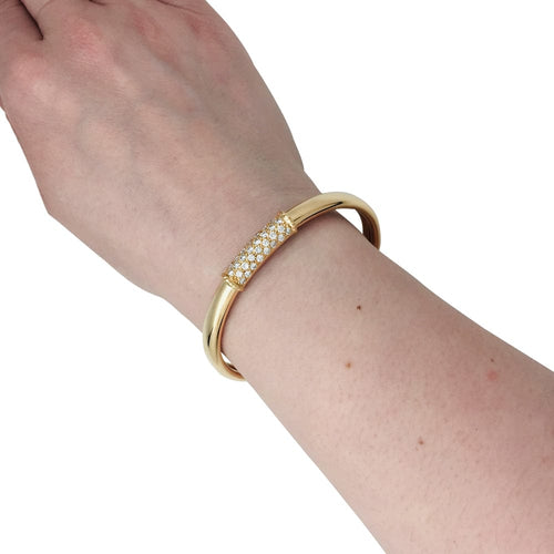 Bracelet Bracelet Van Cleef & Arpels, "Philippine", or jaune et diamants. 58 Facettes 29244