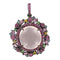 Pendentif Pendentif quartz rose saphirs topazes et grenats 58 Facettes 18-040