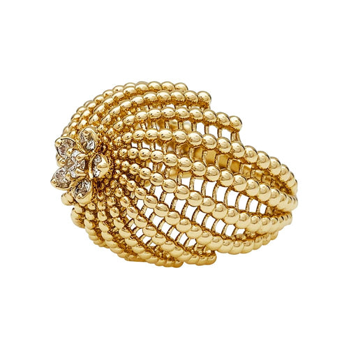 Bague 51 Bague Cartier "Cactus de Cartier" en or jaune et diamants. 58 Facettes 30217
