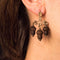 Boucles d'oreilles Boucles d'oreilles anciennes feuilles et glands cheveux 58 Facettes 19-072