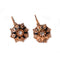 Boucles d'oreilles Dormeuses En Or Rose Diamants Et Perles 58 Facettes ELLIADE9